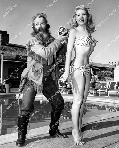 crp-08259 1950's prospector Smiley Washburn w Miss Geiger Counter sexy Terry True in polka dot bikini Las Vegas crp-08259