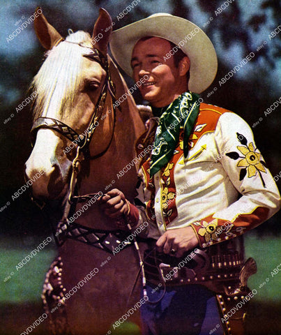 crp-08342 1940's paper photo Roy Rogers and Trigger promo crp-08342