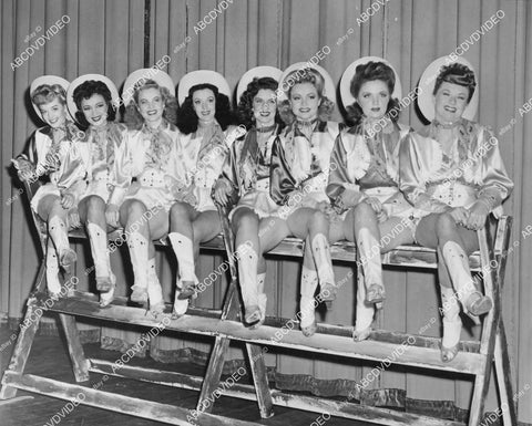 crp-00834 sexy cowgirl dancers for fast roping act w Maidie & Ray Blackouts of 1943 crp-00834