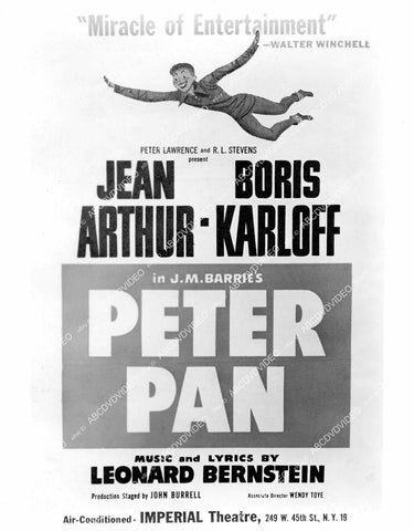 crp-08380 1950 Jean Arthur, Boris Karloff live stage play Peter Pan crp-08380