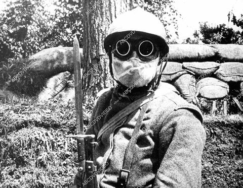 crp-08440 1964 WWI French soldier in gas mask documentary TV World War I crp-08440