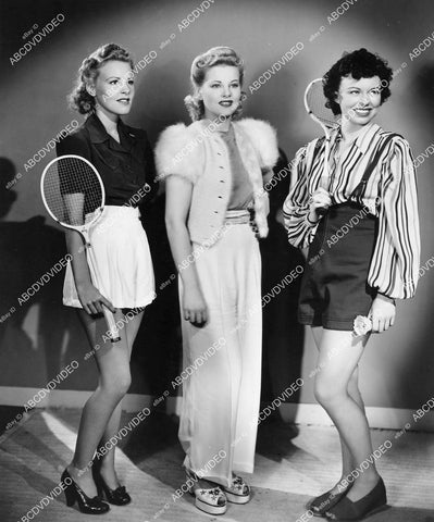 crp-08499 1941 pretty models ready for badminton film Tillie the Toiler crp-08499