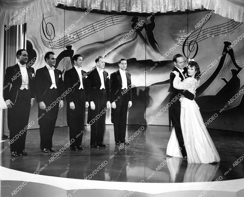crp-08608 1941 Lorraine Gray and men in tuxedos film Tillie the Toiler crp-08608