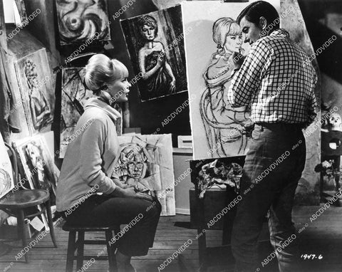 crp-08705 1965 Elke Sommer, Dick Van Dyke film The Art of Love crp-08705