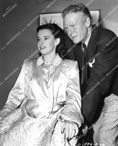 crp-08717 1948 Susan Peters, Charles Bickford on set film The Sign of the Ram crp-08717