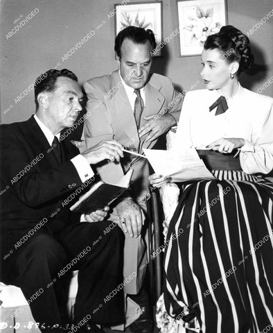 crp-08720 1948 Susan Peters, astrologer Carroll Righter, Harry Crocker film The Sign of the Ram crp-08720