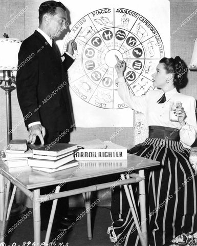 crp-08724 1948 Susan Peters, astrology chart & Carroll Righter film The Sign of the Ram crp-08724