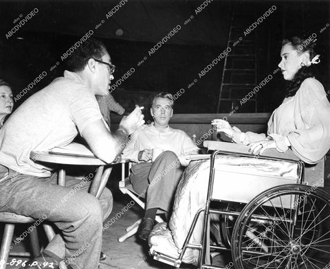 crp-08790 1948 director John Sturges, Alexander Knox, Jean Peters on set film The Sign of the Ram crp-08790