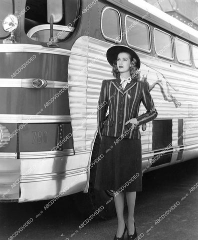 crp-08913 1941 Anita Louise by the Greyhound Bus film Two in a Taxi crp-08913