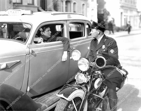 crp-08917 1941 Russell Hayden and cool old motorcycle cop film Two in a Taxi crp-08917