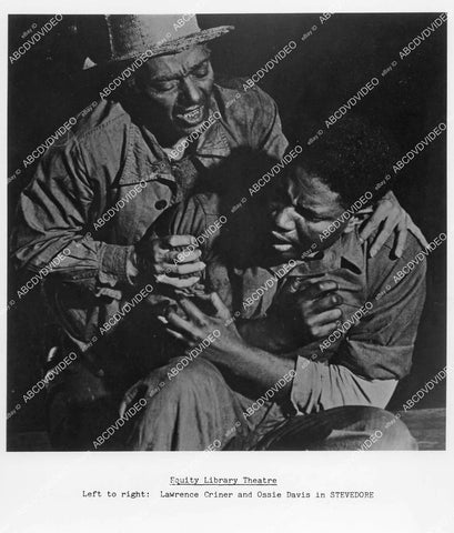 crp-00893 Lawrence Criner, Ossie Davis theatrical play Stevedore Equity Library Theatre crp-00893