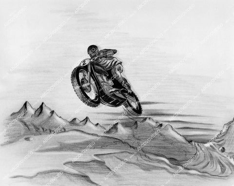 crp-09080 1960's motorcycle concept drawing for motorcross bike crp-09080
