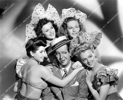 crp-09302 1944 Phil Silvers surrounded Leslie Brooks and the babes film Cover Girl crp-09302