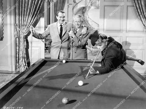 crp-09306 1944 Lee Bowman, Otto Kruger, Eve Arden at the pool table film Cover Girl crp-09306