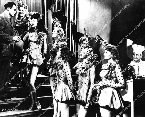 crp-09321 1944 Gene Kelly, Rita Hayworth and dancers film Cover Girl crp-09321
