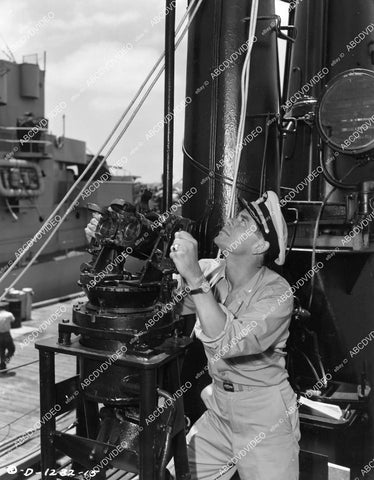 crp-09385 1950 Glenn Ford on the submarine deck film The Flying Missile crp-09385