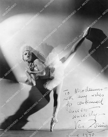 crp-00957 autograph Vera Zorina as ballerina dancer to Nicodemus Nick Stewart June 1940 crp-00957