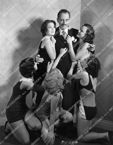 crp-09771 1932 James Kirkwood, Rosalie Roy, Sheila Bromley, Peaches Jackson, Alice Jans, beauty contestants film She Wanted a Millionaire crp-09771
