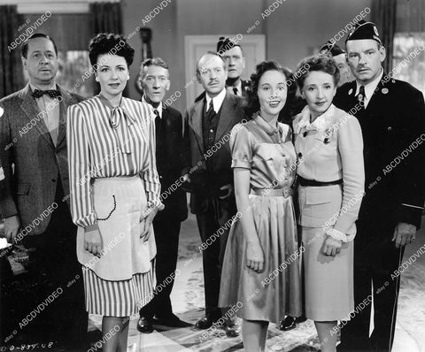crp-09885 1945 Robert Benchley, Vera Vague, John Souther, Byron Foulger, Janis Wilson, Enid Markey, Ray Teal film Snafu crp-09885