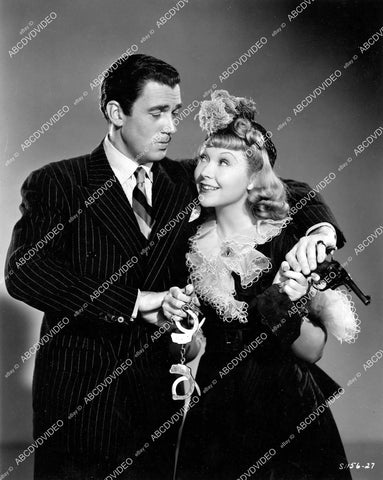 crp-09891 1940 Walter Pidgeon & Joyce Compton in handcuffs film Sky Murder crp-09891