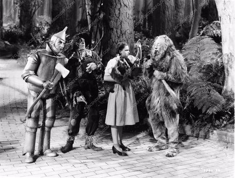 Judy Garland Ray Bolger Jack Haley Bert Lahr The Wizard of Oz woo810-27
